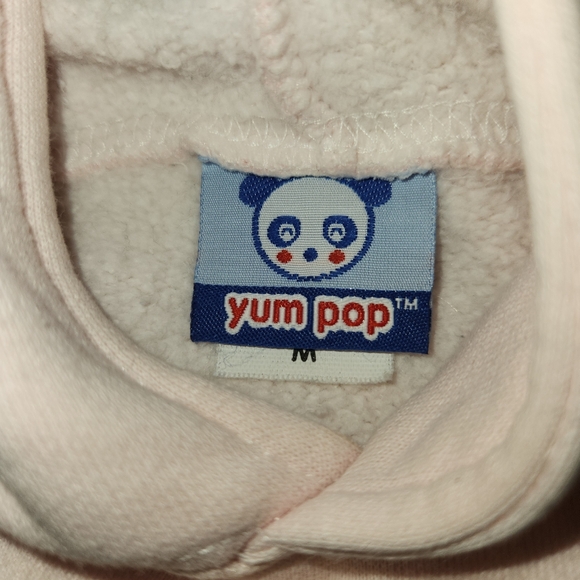 Vintage YumPop Japan Pale Pink Hoodie Sweatshir With Ears dELiA*s Cute Kawaii - Picture 4 of 6